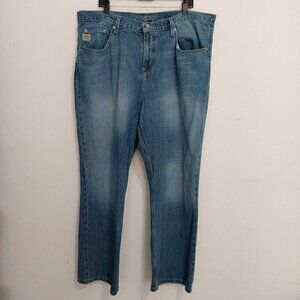 Cinch Relaxed Fit Dooley Bootcut Boot Jeans Mens 40x30 Light Blue Denim Mid Rise